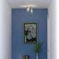 Vaxcel Park Ridge 10.5-in. W 3 Light Flush Mount Matte Black