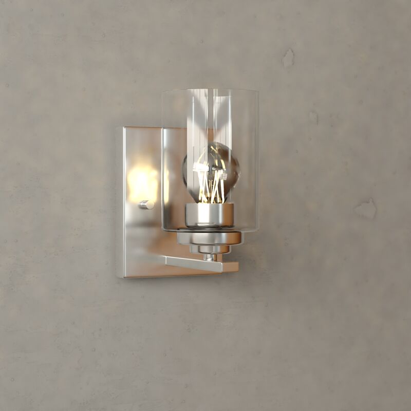 Vaxcel Park Ridge 5.25-in. W 1 Light Vanity Satin Nickel