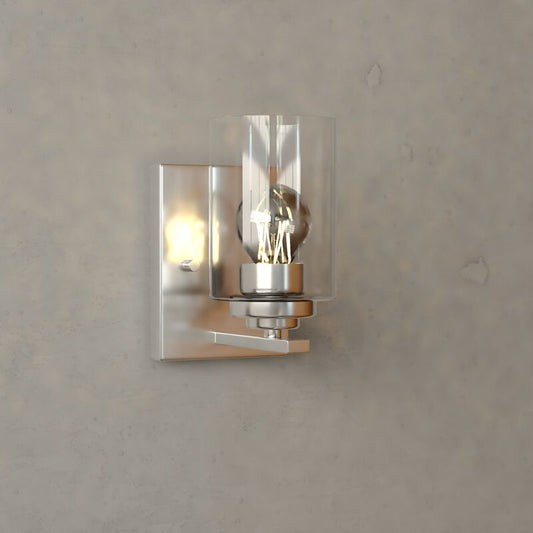 Vaxcel Park Ridge 5.25-in. W 1 Light Vanity Satin Nickel