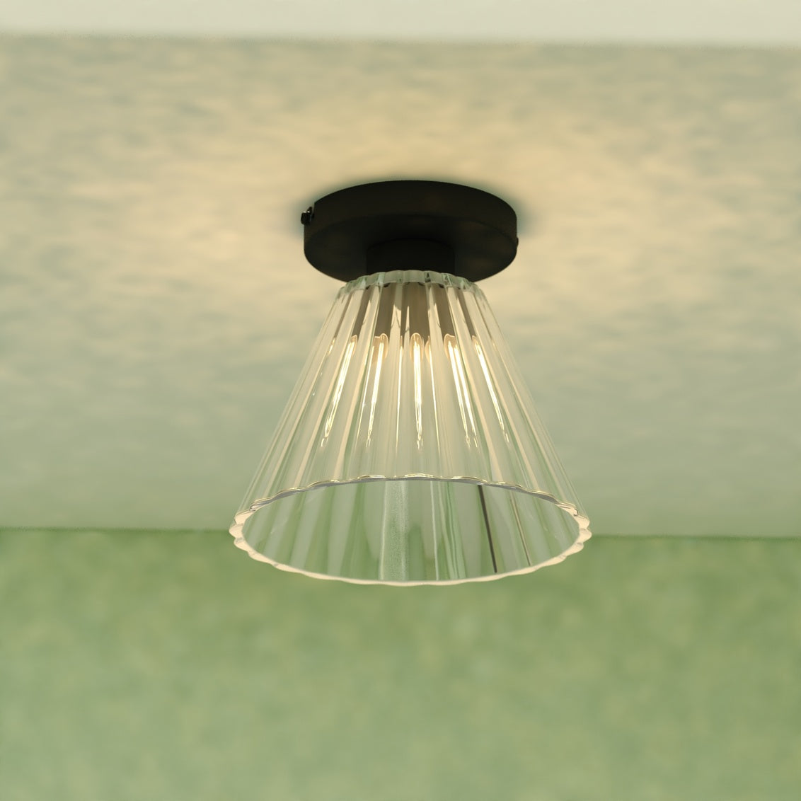 Vaxcel Preston 12.5-in W LED Flush Mount Matte Black