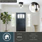 Vaxcel Preston 12.5-in W LED Flush Mount Matte Black