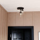 Vaxcel Preston 12.5-in W LED Flush Mount Matte Black