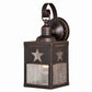 Vaxcel Ranger 1-Light Bronze Rustic Texas Star Outdoor Wall Lantern