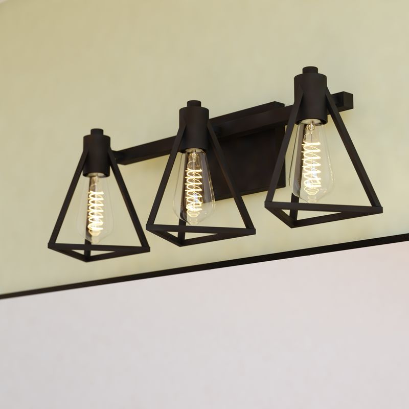 Vaxcel Ravenna 3 Light Vanity Matte Black