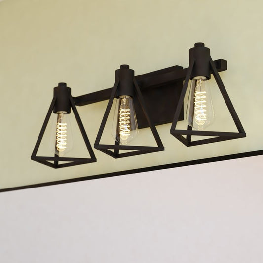 Vaxcel Ravenna 3 Light Vanity Matte Black