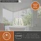 Vaxcel Ridgeway 11.5-in LED Pendant White