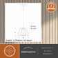 Vaxcel Ridgeway 11.5-in LED Pendant White