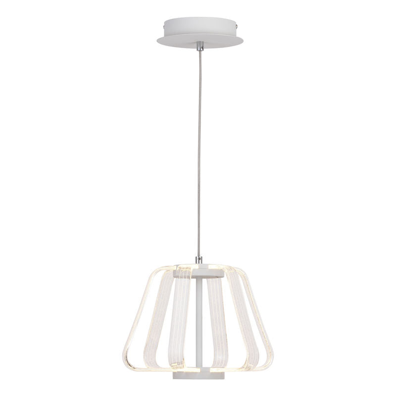 Vaxcel Ridgeway 11.5-in LED Pendant White