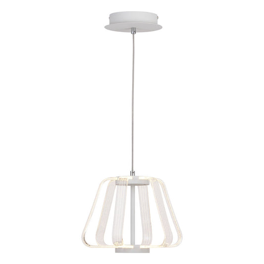 Vaxcel Ridgeway 11.5-in LED Pendant White