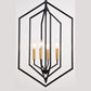 Vaxcel Riley 18-in. 4 Light Pendant Black and Satin Brass