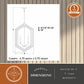 Vaxcel Riley 18-in. 4 Light Pendant Black and Satin Brass