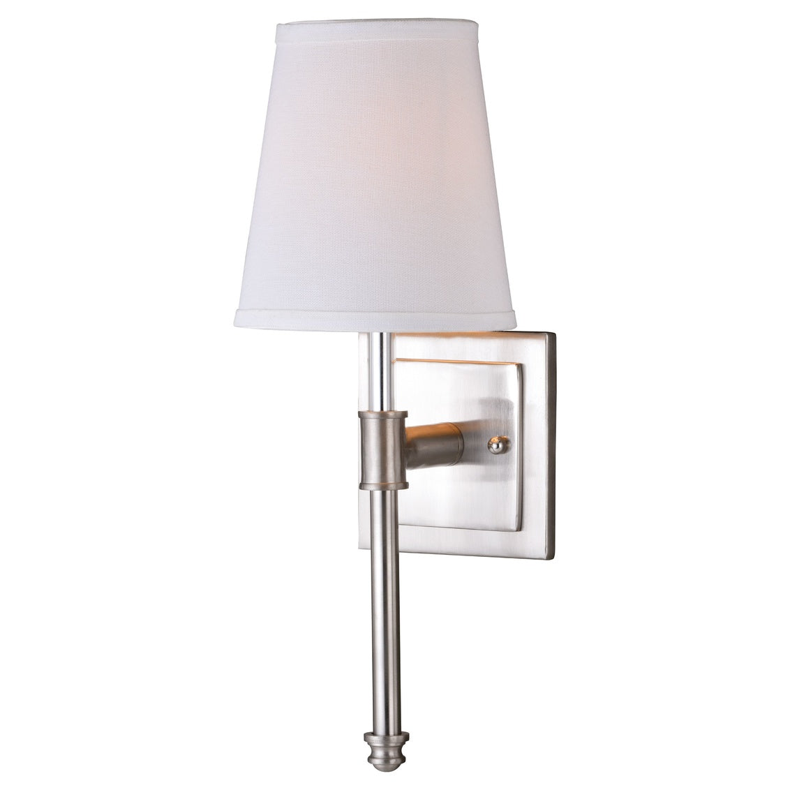 Vaxcel Ritz 1-Light Satin Nickel Bathroom Wall Fixture