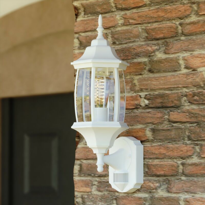 Vaxcel Rogers Park Dualux 6.5-n. Outdoor Motion Sensor Wall Light Textured White