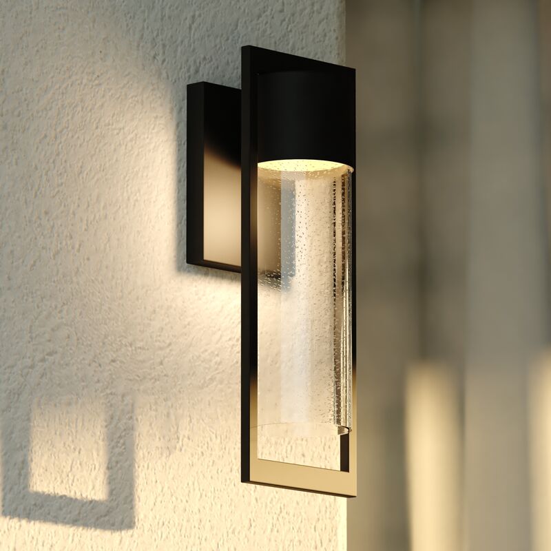 Vaxcel Sawyer 5-in. LED Outdoor Wall Light Matte Black