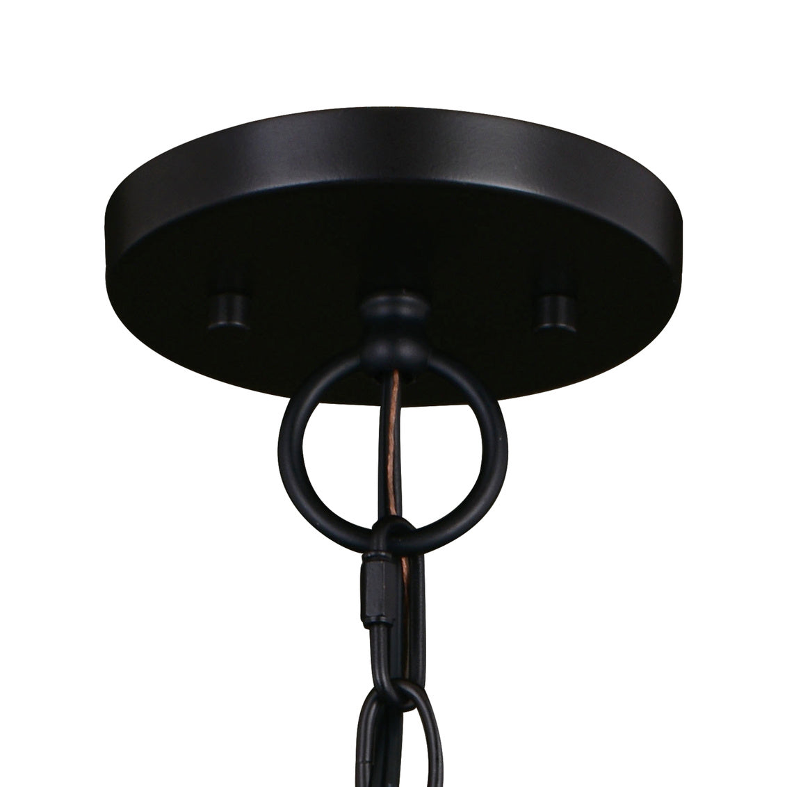 Vaxcel Sheffield 10-in. Pendant New Bronze and Distressed Ash with Light Silver Inner