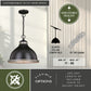 Vaxcel Sheffield 15-in. Pendant New Bronze and Distressed Ash with Light Silver Inner