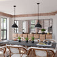 Vaxcel Sheffield 15-in. Pendant New Bronze and Distressed Ash with Light Silver Inner