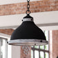 Vaxcel Sheffield 15-in. Pendant New Bronze and Distressed Ash with Light Silver Inner
