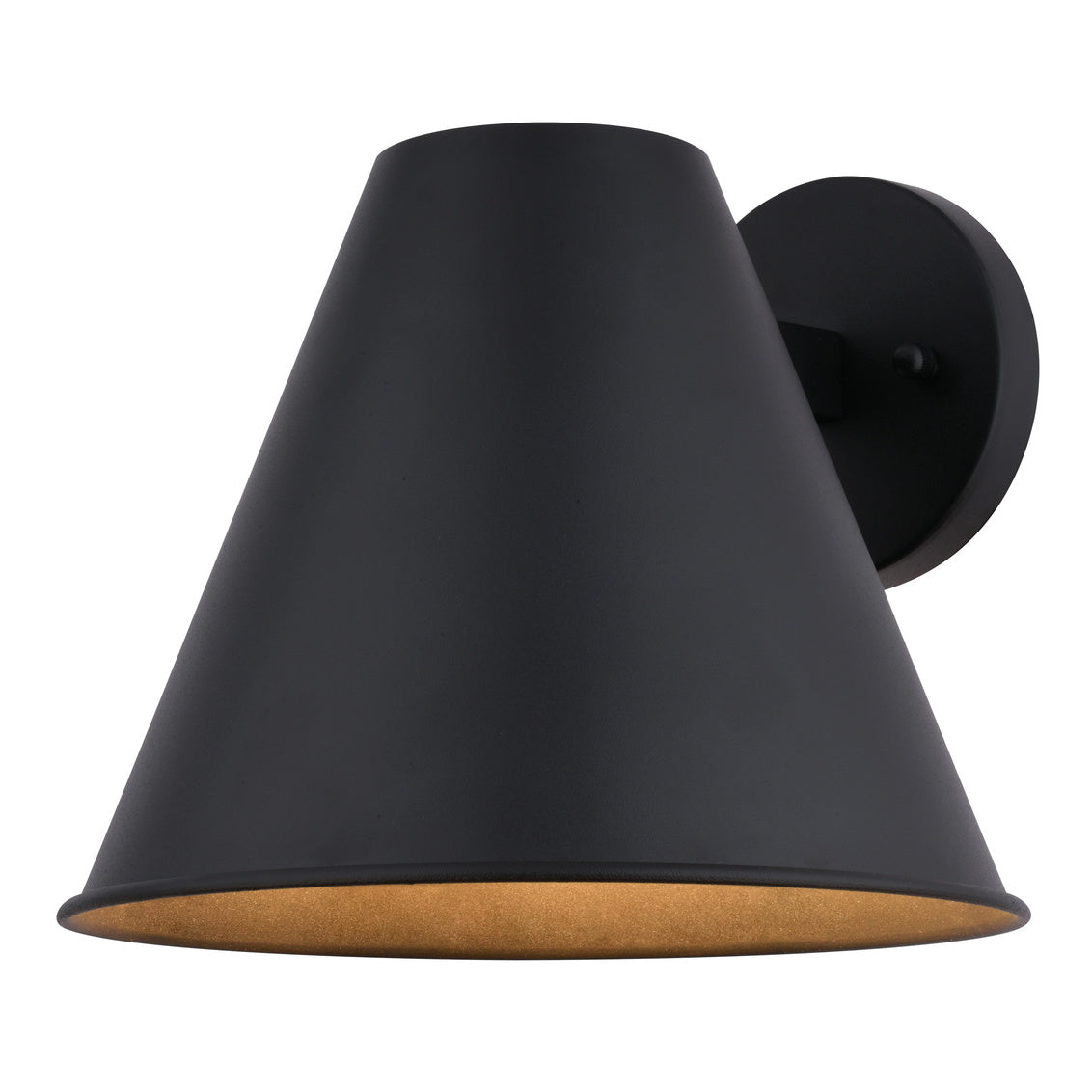 Vaxcel Smith 10" Textured Black Outdoor Wall Light