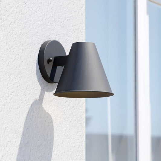 Vaxcel Smith 6.5-in. W Outdoor Wall Light Textured Black
