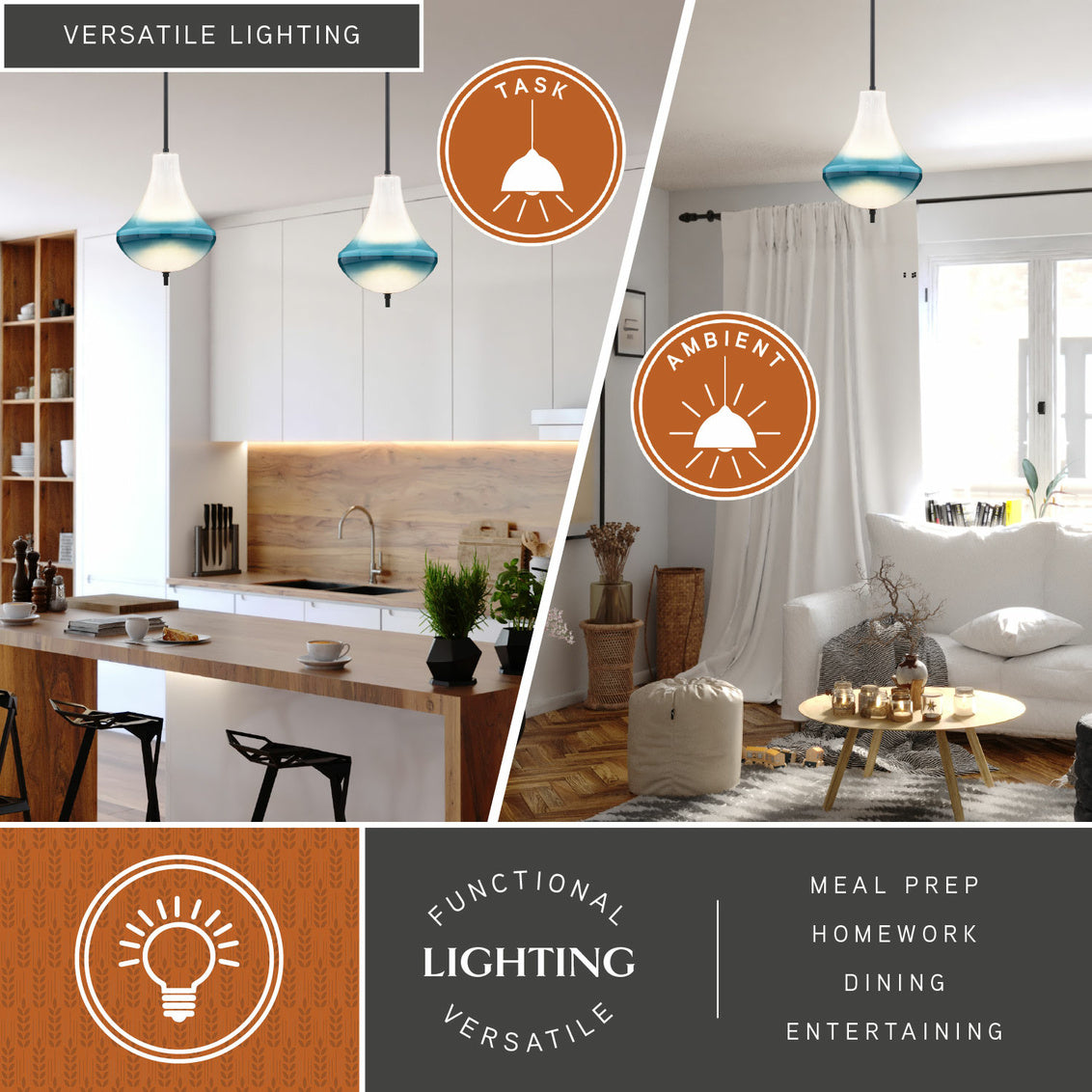 Vaxcel Somerset 10 in. W LED Mini Pendant Oil Rubbed Bronze