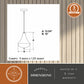 Vaxcel Somerset 10 in. W LED Mini Pendant Oil Rubbed Bronze