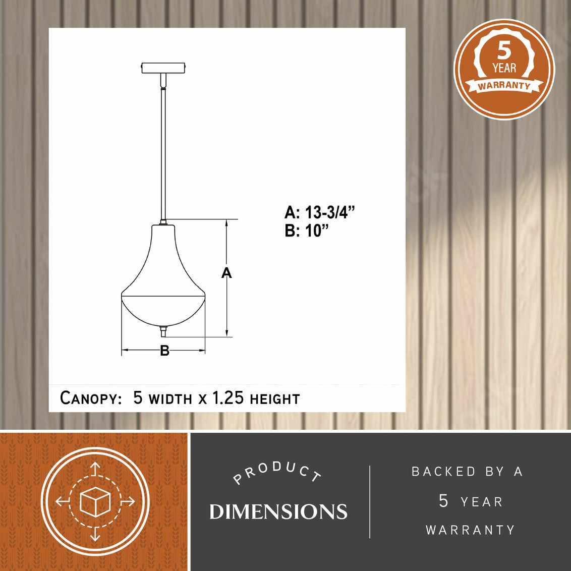 Vaxcel Somerset 10 in. W LED Mini Pendant Oil Rubbed Bronze