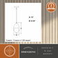 Vaxcel Somerset 6.25 in. W LED Mini Pendant Oil Rubbed Bronze