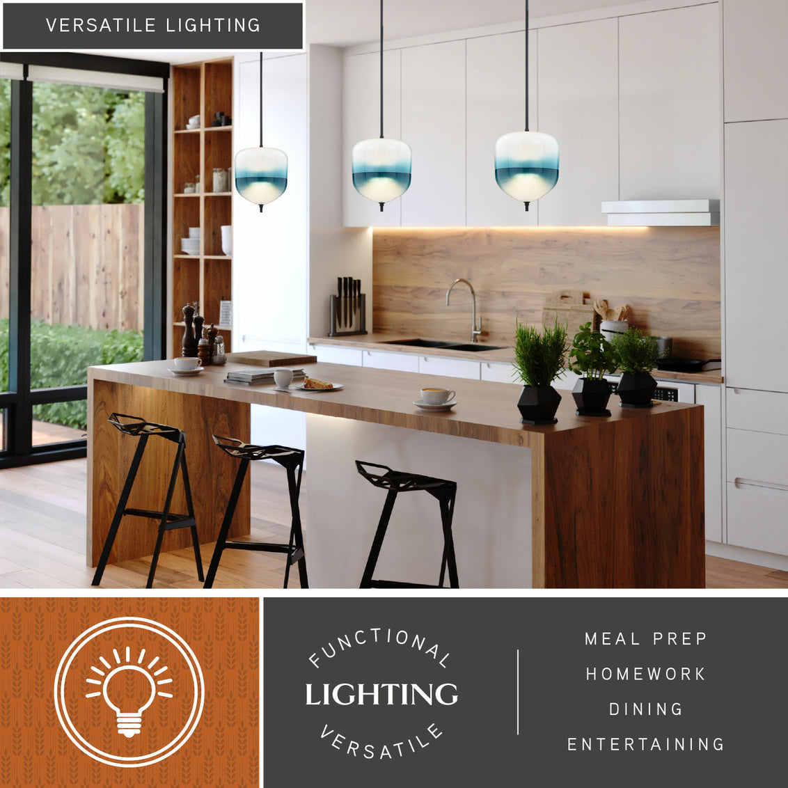Vaxcel Somerset 9.25 in. W LED Mini Pendant Oil Rubbed Bronze