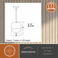 Vaxcel Somerset 9.25 in. W LED Mini Pendant Oil Rubbed Bronze