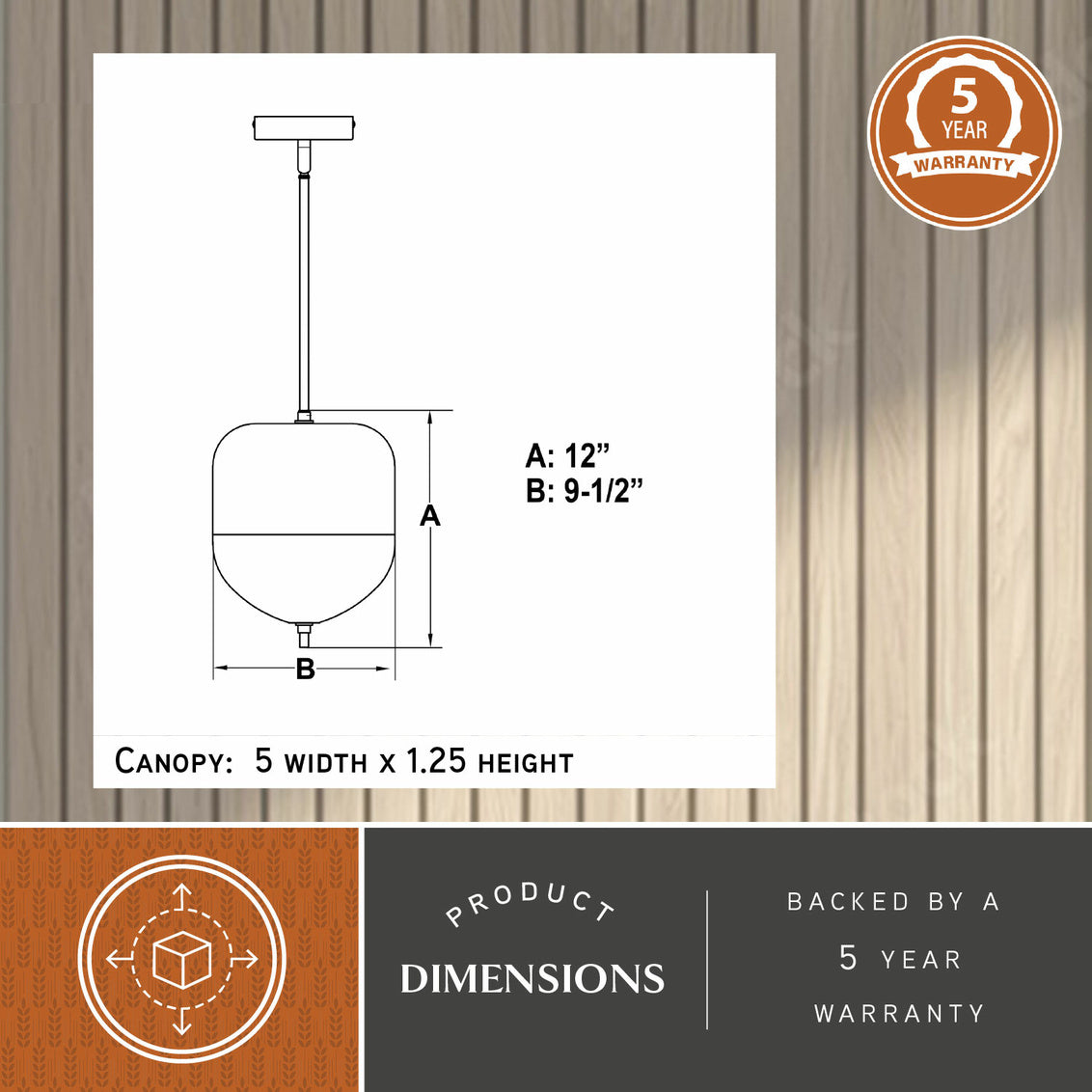 Vaxcel Somerset 9.25 in. W LED Mini Pendant Oil Rubbed Bronze