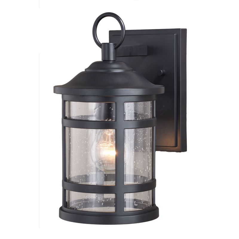 Vaxcel Southport 6.5-in Outdoor Wall Light Matte Black