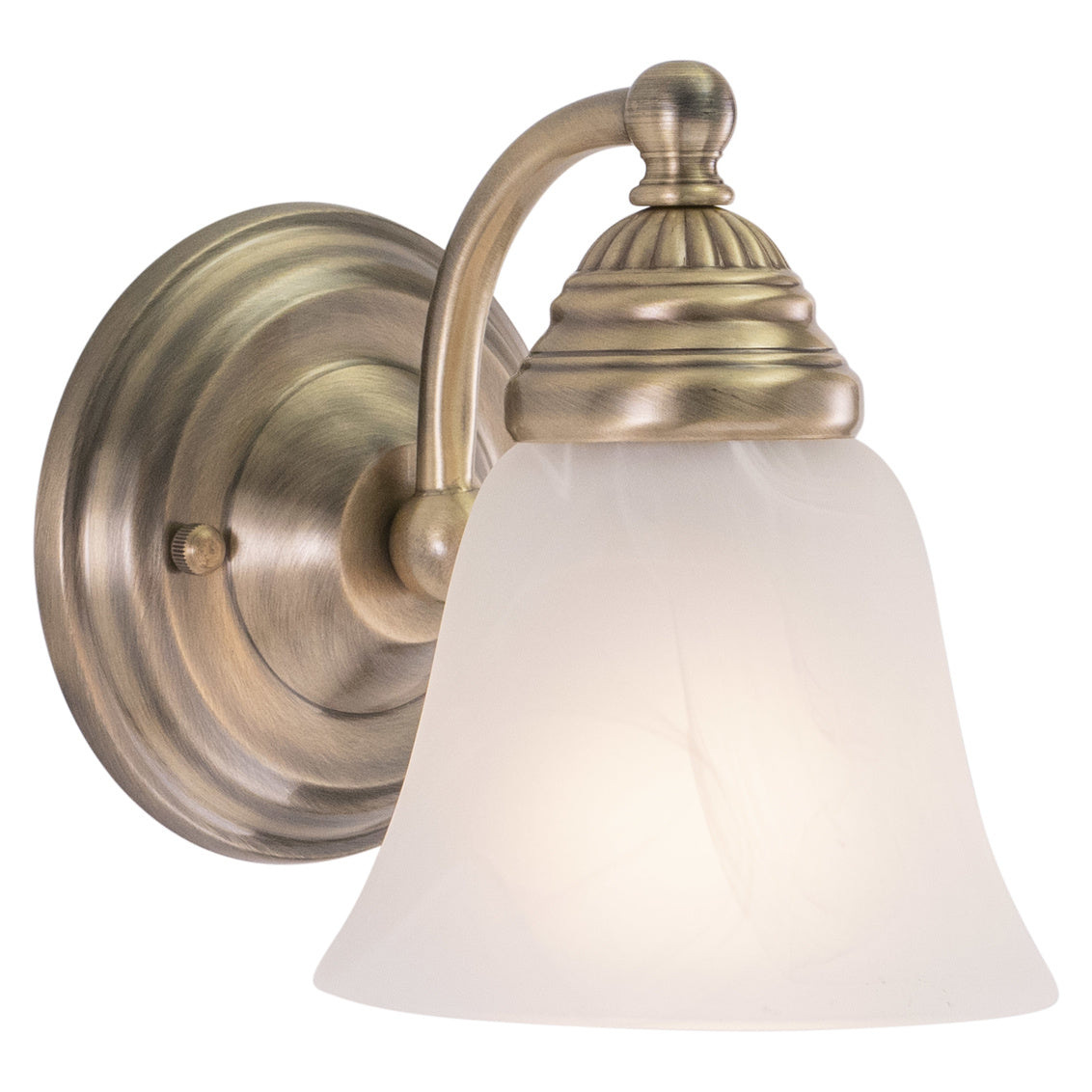 Vaxcel Standford 1-Light Brass Bathroom Wall Fixture
