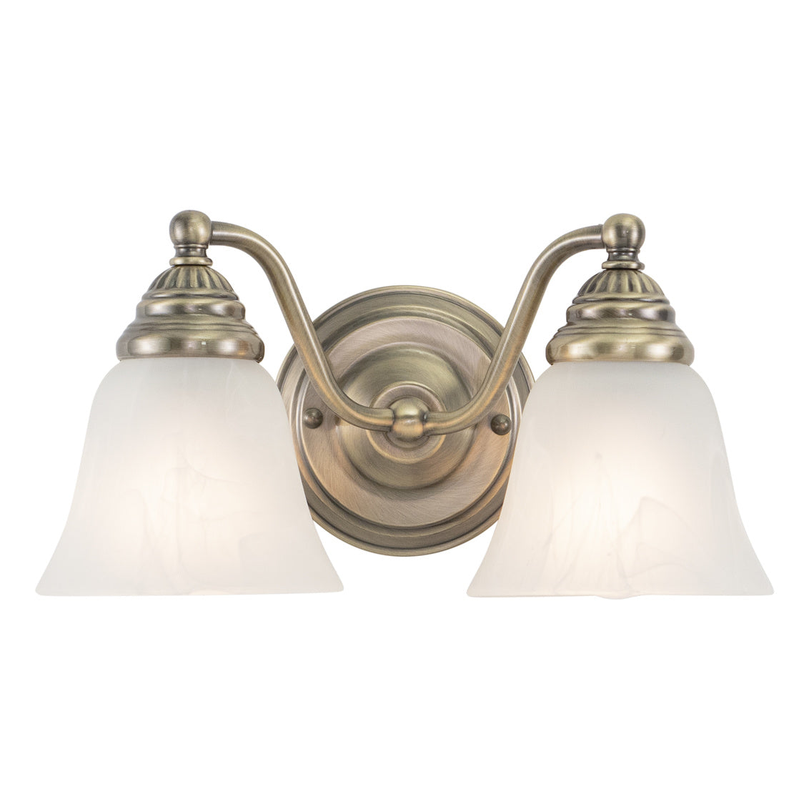 Vaxcel Standford 2-Light Brass Bathroom Vanity Fixture