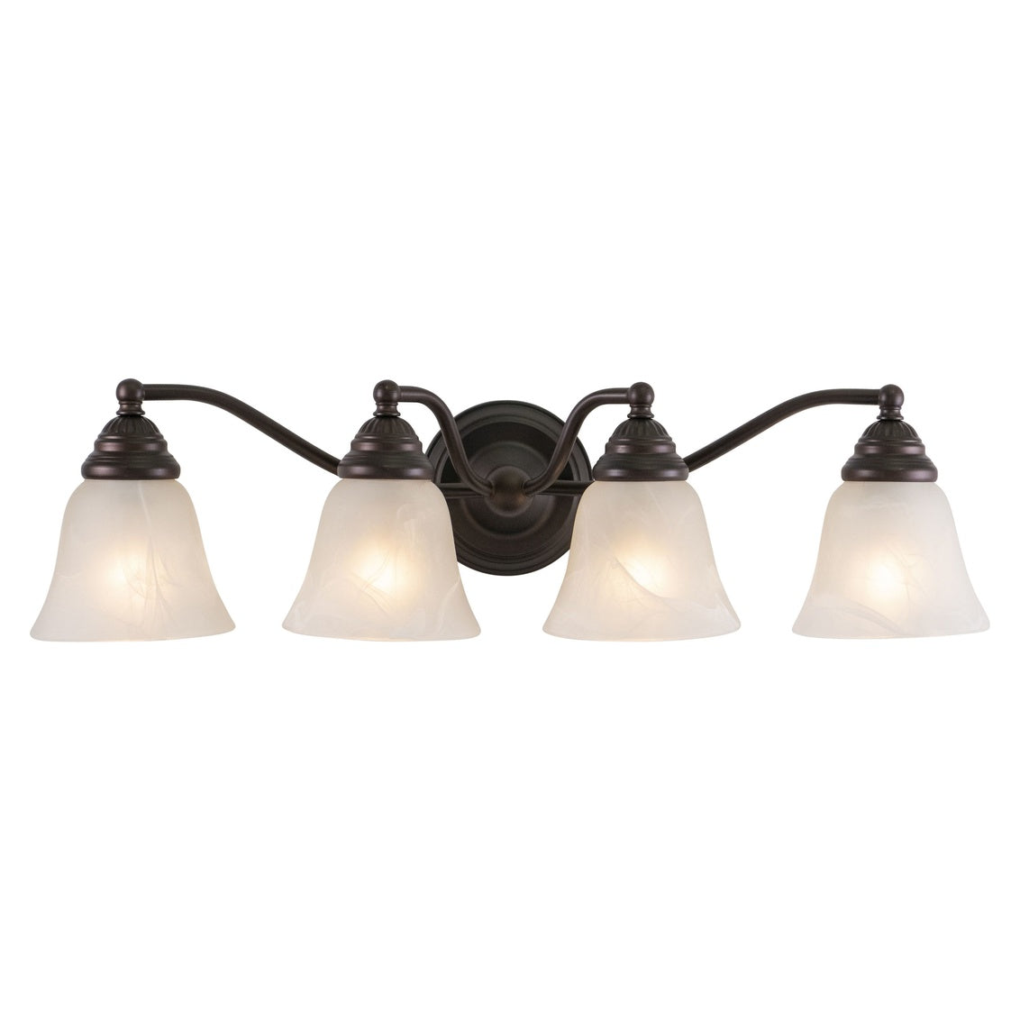 Vaxcel Standford 4-Light Bronze Bathroom Vanity Fixture