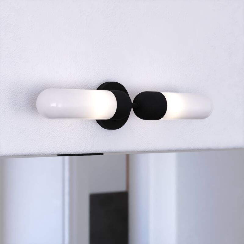 Vaxcel Thalia 24.75-in. 2 Light Wall Light Matte Black