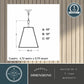 Vaxcel Tremont 10 in. W Pendant Matte Black