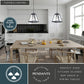 Vaxcel Tremont 15 in. W 4 Light Pendant Matte Black