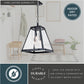 Vaxcel Tremont 15 in. W 4 Light Pendant Matte Black