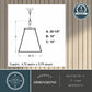 Vaxcel Tremont 15 in. W 4 Light Pendant Matte Black