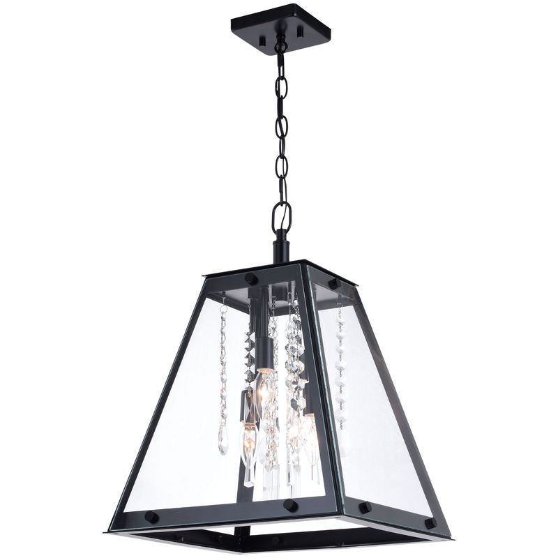 Vaxcel Tremont 15 in. W 4 Light Pendant Matte Black