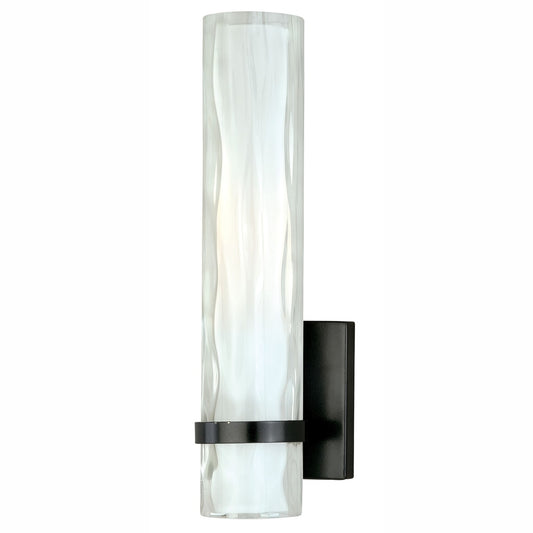 Vaxcel Vilo 1-Light Bronze Bathroom Wall Fixture