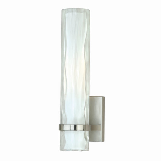 Vaxcel Vilo 1-Light Satin Nickel Bathroom Wall Fixture