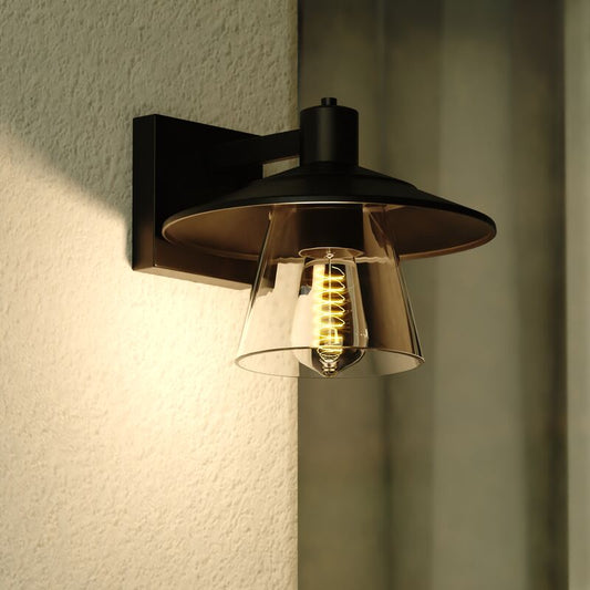 Vaxcel Westport 10-in. Outdoor Wall Light Textured Black