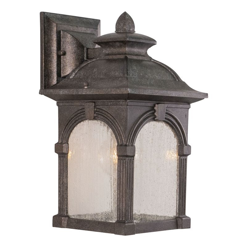 Vaxcel Whitebark 7-in Outdoor Wall Light Olde World Patina
