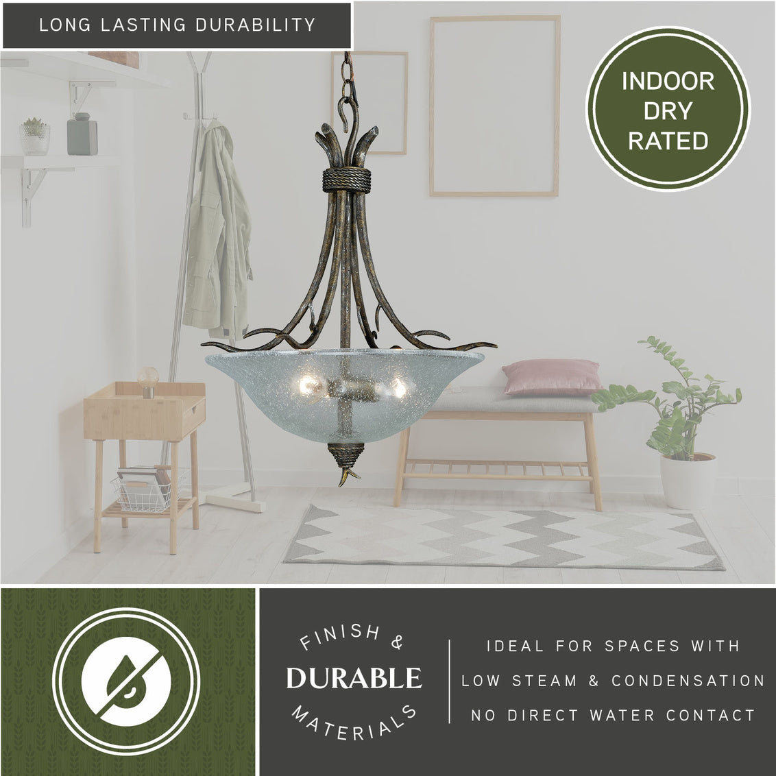 Vaxcel Whitebark 9.25-in Outdoor Wall Light Olde World Patina