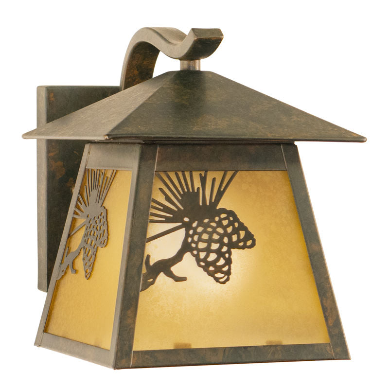 Vaxcel Whitebark 9.25-in Outdoor Wall Light Olde World Patina
