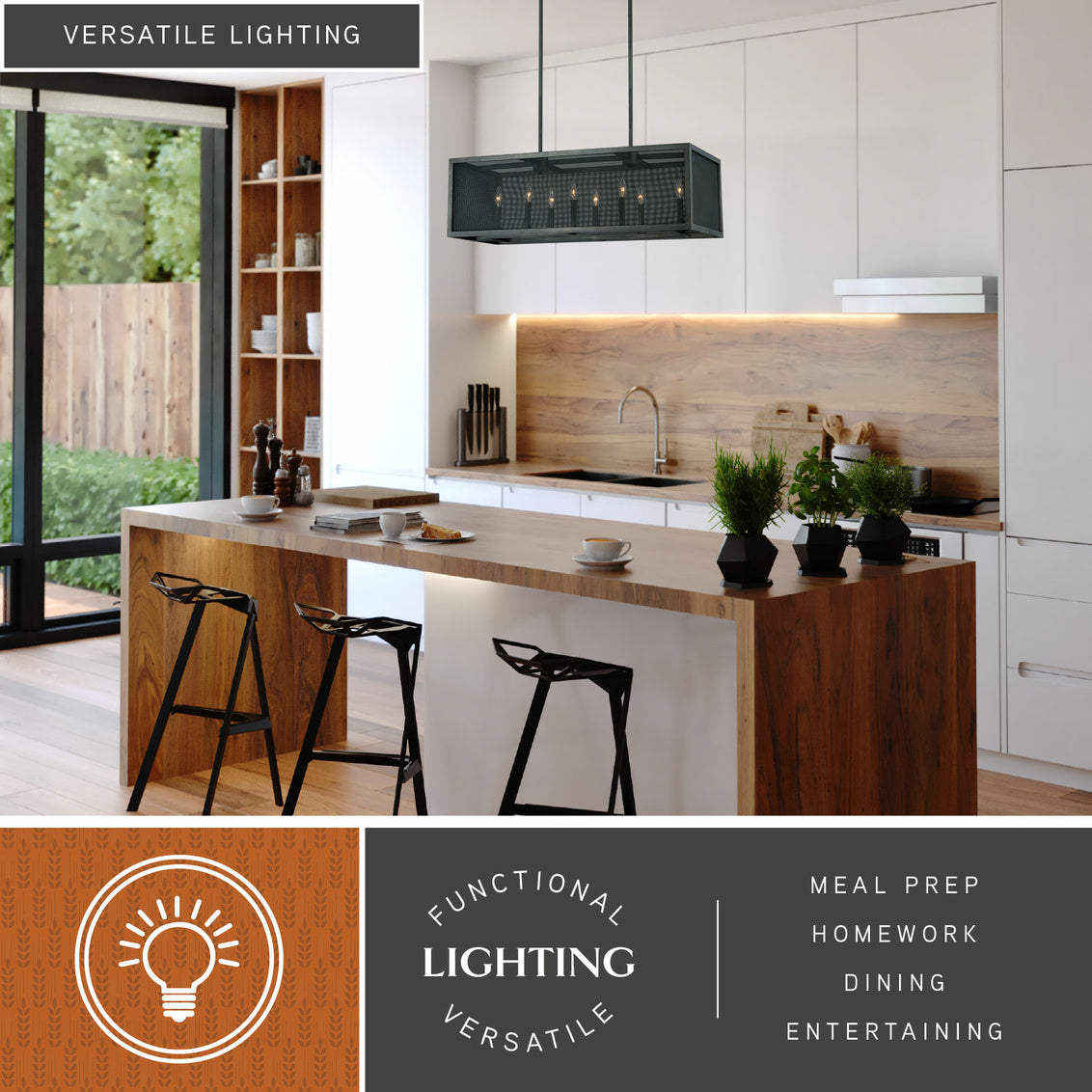 Vaxcel Wicker Park 13-in Pendant Warm Pewter