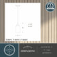 Vaxcel Wicker Park 8L Linear Chandelier Warm Pewter