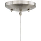 Vaxcel Wicker Park 8L Linear Chandelier Warm Pewter